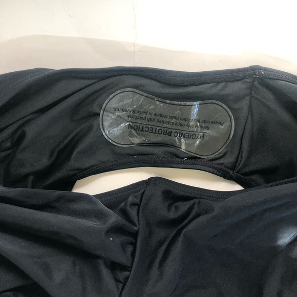 Daci Retro Colorblock Stripes Tummy Control Ruched One Piece Swimsuit Plus 28W - Picture 9 of 13